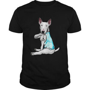 Miniature Bull Terrier Tattoos I Love Mom Shirt